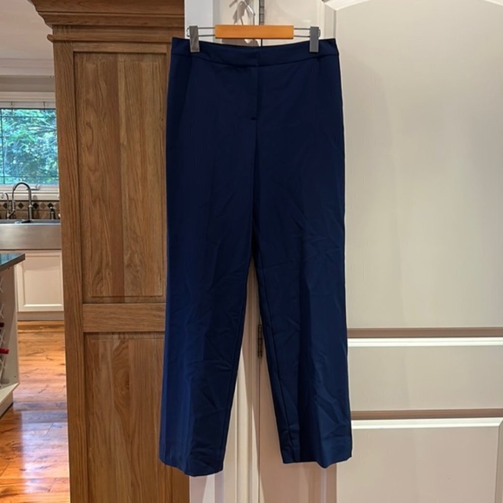 ST JOHN blue trousers dress pants made in USA 6